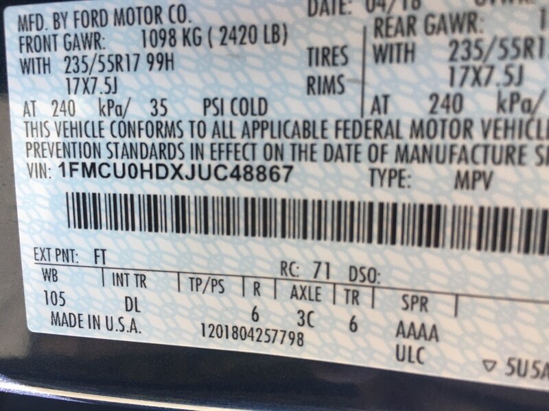 Used 2018 Ford Escape SEL FWD image 7