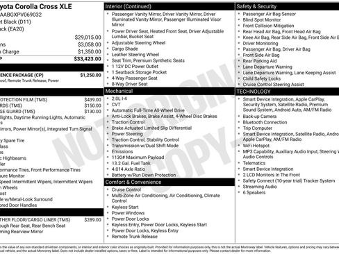 Used 2023 Toyota Corolla Cross XLE w/ Convenience Package image 4