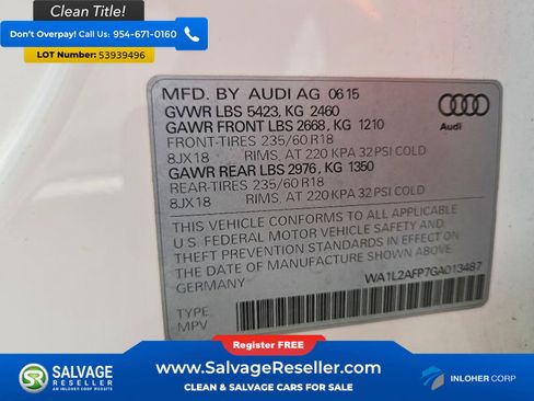 Used 2016 Audi Q5 2.0T Premium Plus w/ Premium Plus Package AWD/4WD image 17