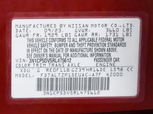 Used 2024 Nissan Kicks SR FWD image 57