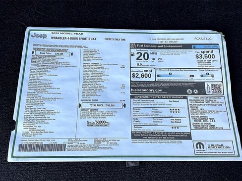 New 2025 Jeep Wrangler Sport S image 14