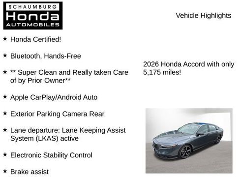 Used 2026 Honda Accord SE image 14