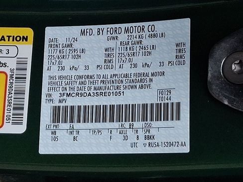 Used 2025 Ford Bronco Sport Badlands w/ Badlands Tech Package AWD/4WD image 29