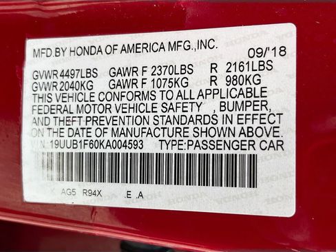 Used 2019 Acura TLX w/ Technology & A-SPEC Pkg image 33