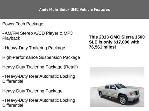 Used 2013 GMC Sierra 1500 SLE w/ Power Tech Package image 12