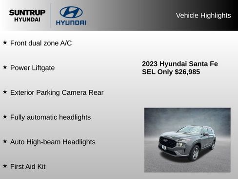 Used 2023 Hyundai Santa Fe SEL w/ Cargo Package AWD/4WD image 16