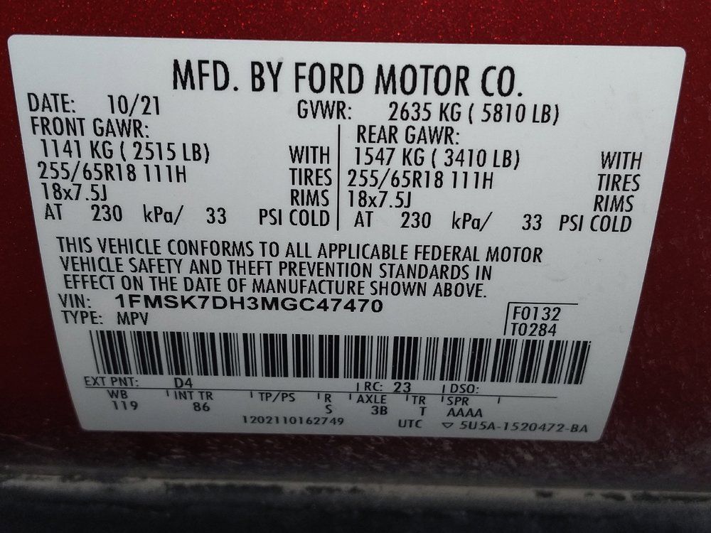 Used 2021 Ford Explorer XLT RWD image 33