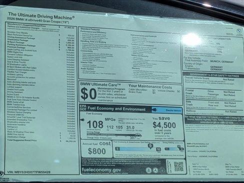New 2026 BMW i4 eDrive40 w/ M Sport Package RWD image 20