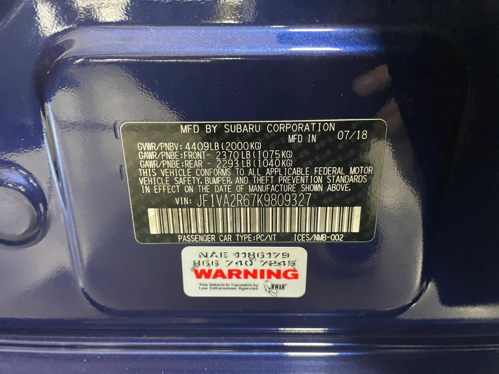 Used 2019 Subaru WRX STI w/ Popular Package #1 AWD/4WD image 13