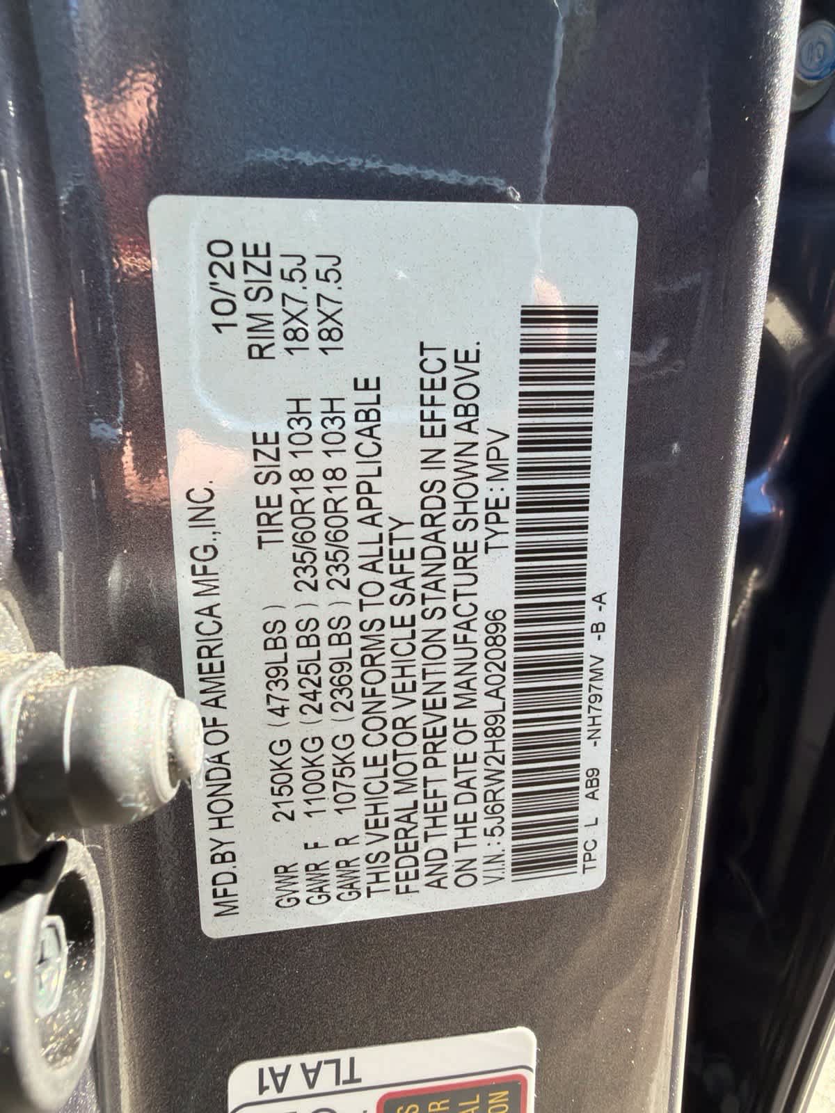 Used 2020 Honda CR-V EX-L image 21