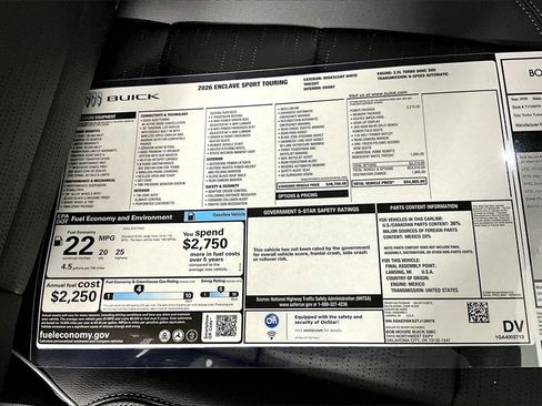 New 2026 Buick Enclave Sport Touring w/ Power Package image 14