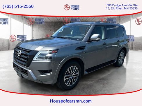 Used 2021 Nissan Armada SL w/ Captain's Chairs Package AWD/4WD image 1