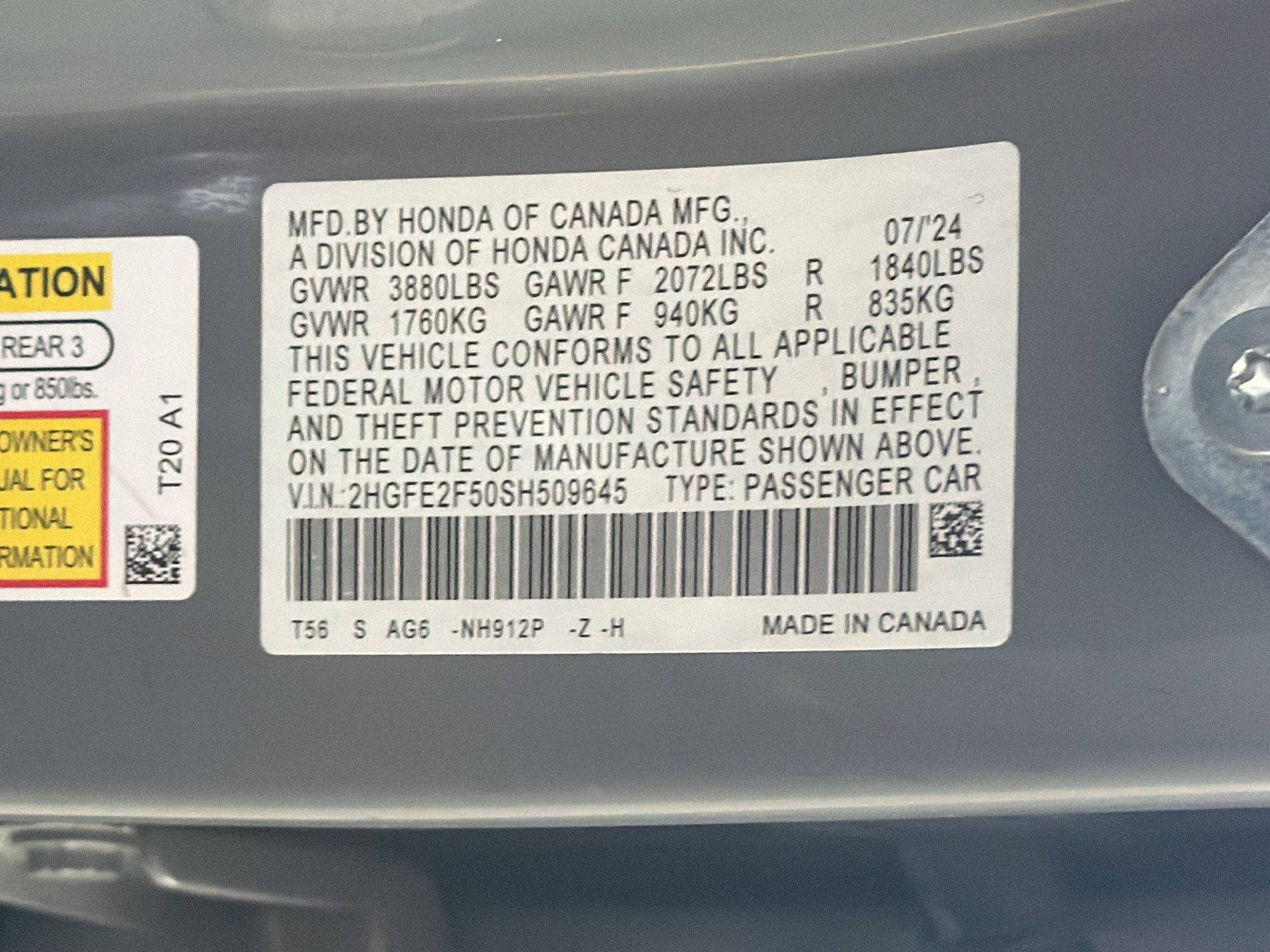 Used 2025 Honda Civic Sport image 12