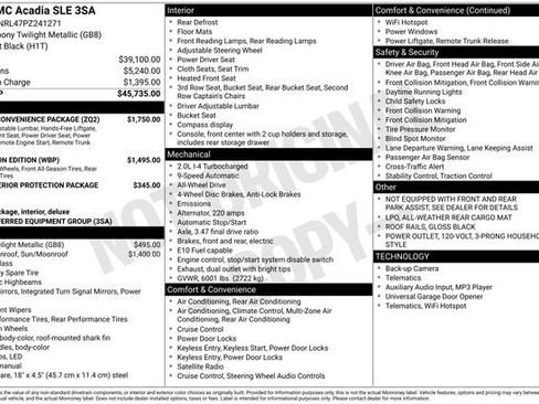 Used 2023 GMC Acadia SLE w/ Driver Convenience Package image 5