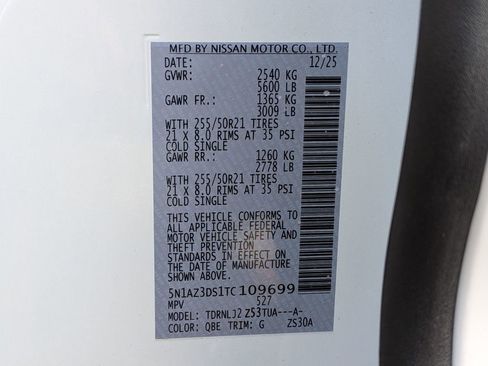 New 2026 Nissan Murano Platinum w/ Cargo Package image 35