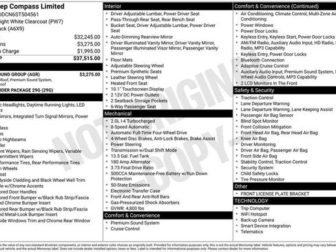 Used 2025 Jeep Compass Limited w/ Sun & Sound Group AWD/4WD image 28