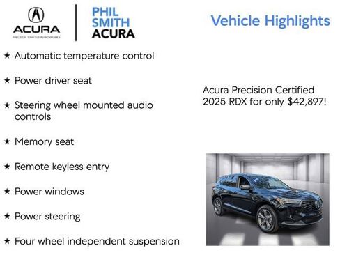 Certified 2025 Acura RDX w/ Technology Package image 9