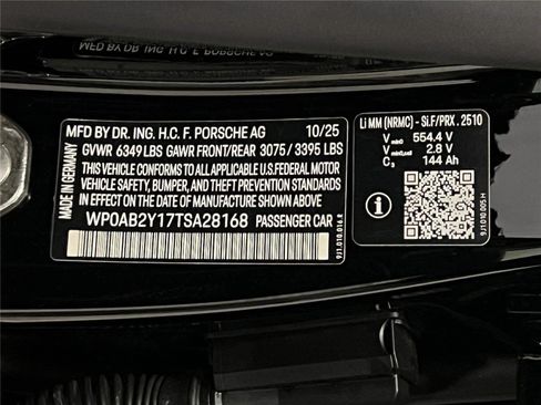 New 2026 Porsche Taycan 4S image 26