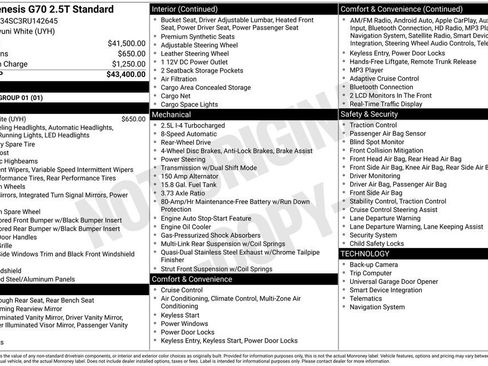 Used 2024 Genesis G70 2.5T image 15