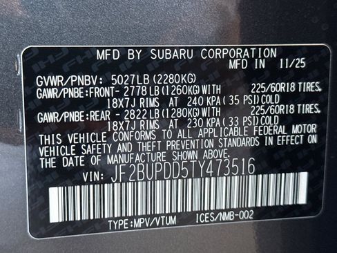 New 2026 Subaru Outback Limited image 30