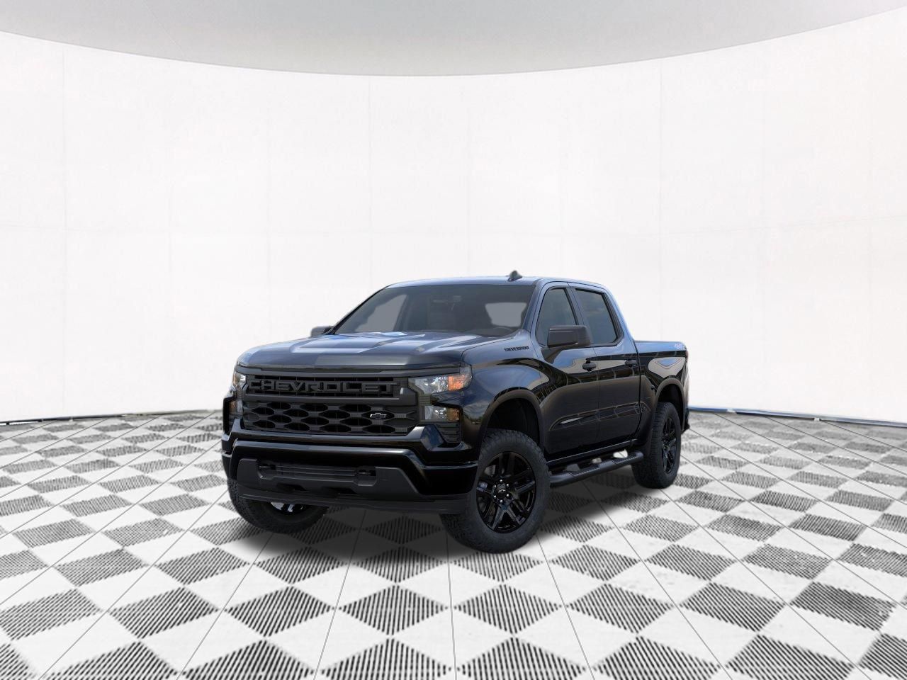 New 2026 Chevrolet Silverado 1500 Custom w/ Turbomax Blackout Package AWD/4WD image 2