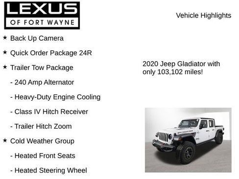 Used 2020 Jeep Gladiator Rubicon AWD/4WD image 8