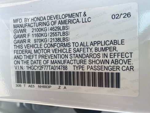 Certified 2026 Honda Accord Sport image 39