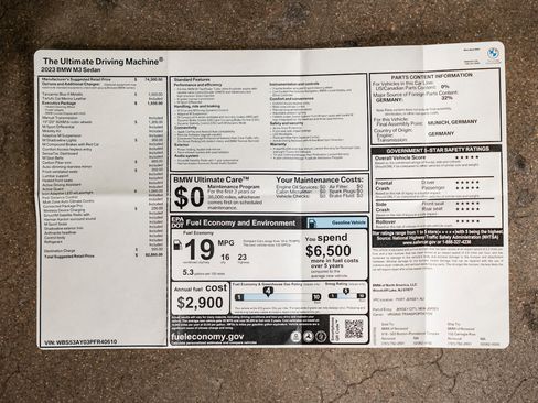 Used 2023 BMW M3 w/ Executive Package image 15