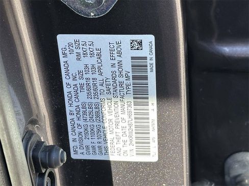 Certified 2020 Honda CR-V EX-L image 17