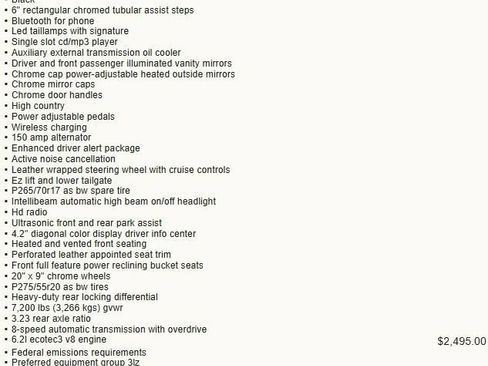 Used 2017 Chevrolet Silverado 1500 High Country image 8