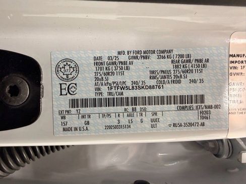 Used 2025 Ford F150 Lariat w/ Tow/Haul Package image 61