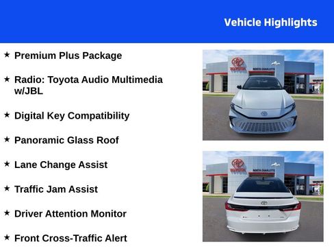 Used 2025 Toyota Camry XSE w/ Premium Plus Package image 4