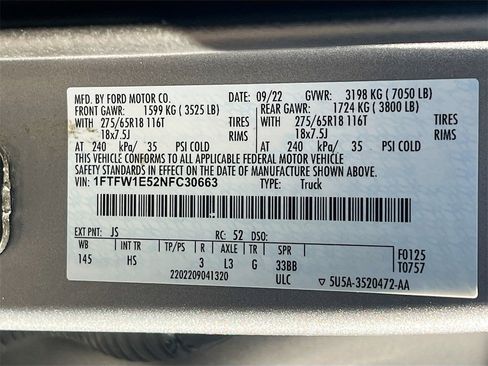 Used 2022 Ford F150 Lariat w/ Equipment Group 502A High image 33