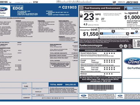 Used 2018 Ford Edge SEL w/ Equipment Group 201A image 6