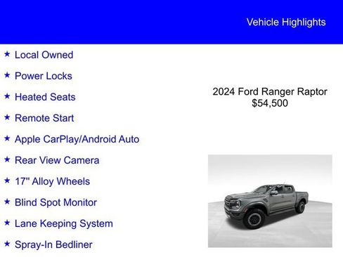 Certified 2024 Ford Ranger Raptor image 2