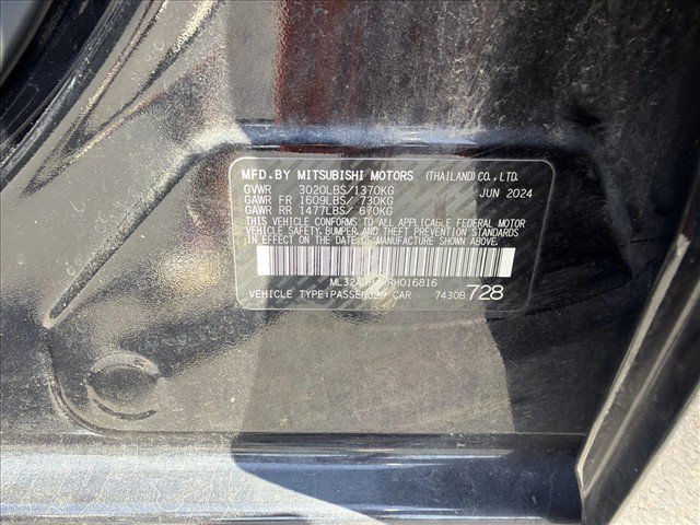 Used 2024 Mitsubishi Mirage ES FWD image 19