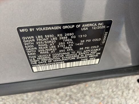 New 2026 Volkswagen Atlas SEL AWD/4WD image 34