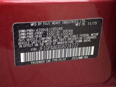 Used 2016 Subaru Impreza 2.0i image 25