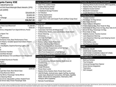 Certified 2023 Toyota Camry XSE AWD/4WD image 22