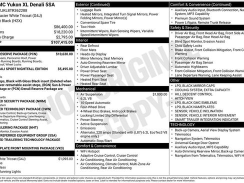 New 2026 GMC Yukon XL Denali w/ Denali Reserve Package AWD/4WD image 5