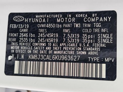 Used 2019 Hyundai Tucson Sport w/ Cargo Package AWD/4WD image 32