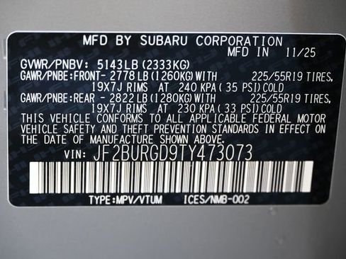 New 2026 Subaru Outback Limited XT image 21