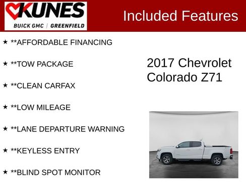 Used 2017 Chevrolet Colorado Z71 AWD/4WD image 3