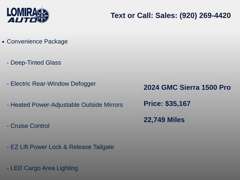 Used 2024 GMC Sierra 1500 Pro w/ Graphite Edition AWD/4WD image 6
