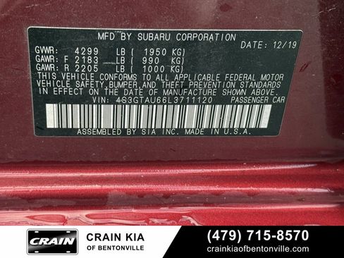 Used 2020 Subaru Impreza 2.0i Limited image 32