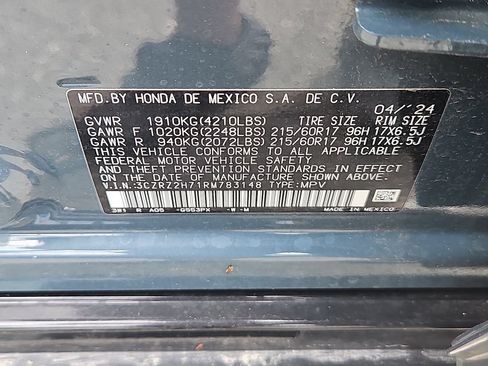 Used 2024 Honda HR-V EX-L image 14