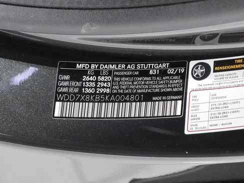 Used 2019 Mercedes-Benz AMG GT 63 S w/ AMG Aerodynamics Package image 61