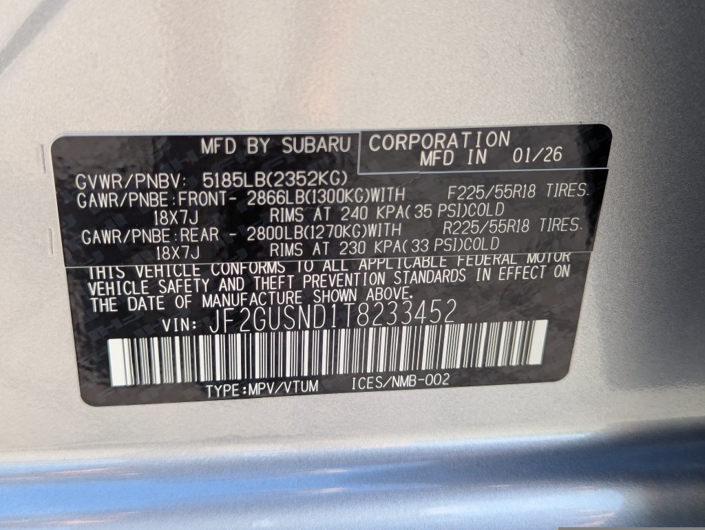 Certified 2026 Subaru Crosstrek 2.5i Limited AWD/4WD image 37
