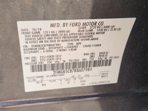 Used 2019 Ford Flex SEL w/ Equipment Group 202A image 33
