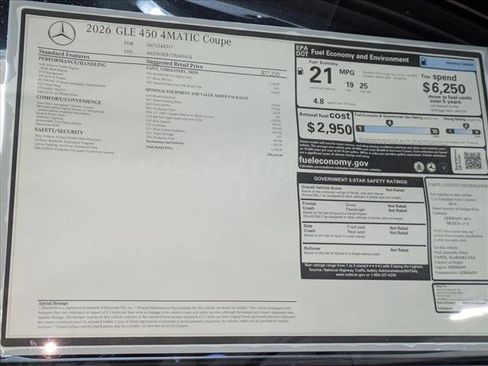 New 2026 Mercedes-Benz GLE 450 4MATIC Coupe image 19